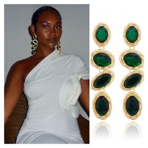 Lucky charm drop earrings